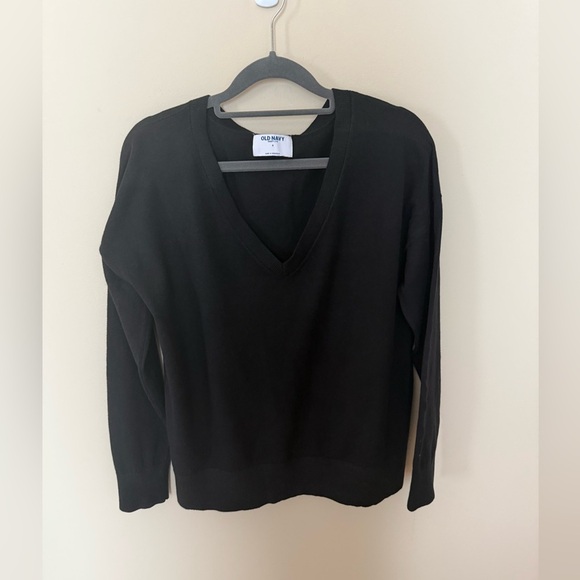 📦 3-Pack: Old Navy V-Neck Sweaters - Navy Stripe, Cream, Black - Size S - Picture 5 of 15